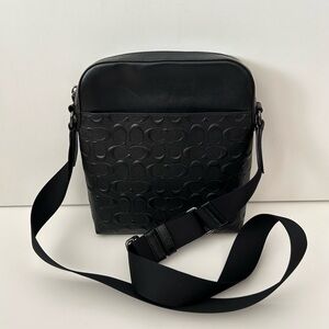 Coach 4009 Houston Flight Bag,Signature Leather Crossbody